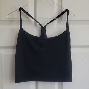 Aerie Black Backless Crop Camisole